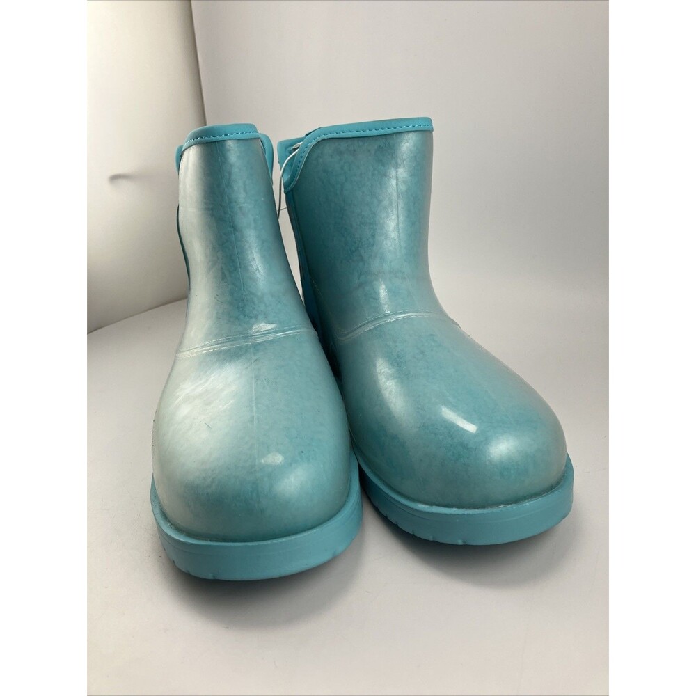 NEW Wonder Nation Girls Faux Sherpa Boots Blue Winter boots KIDS - Size 6 - Picture 2 of 16